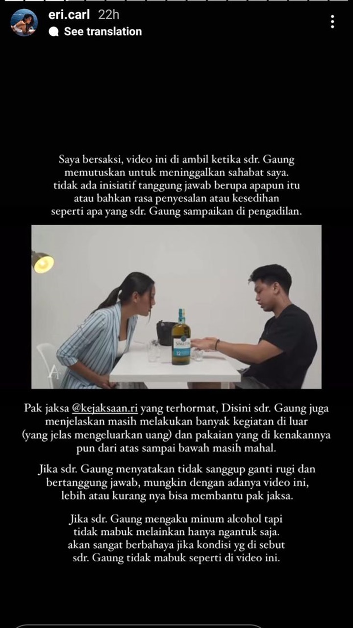 Tunjukkan Video Mabuk Pada Jaksa Sahabat Laura Anna Sebut Gaga Muhammad Tak Ada Penyesalan