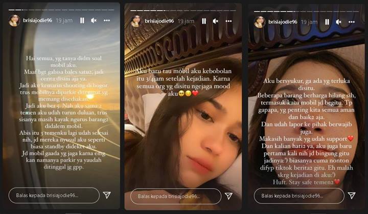 Kronologi Terkuak Brisia Jodie Baru Diberitahu 4 Jam Setelah Mobilnya