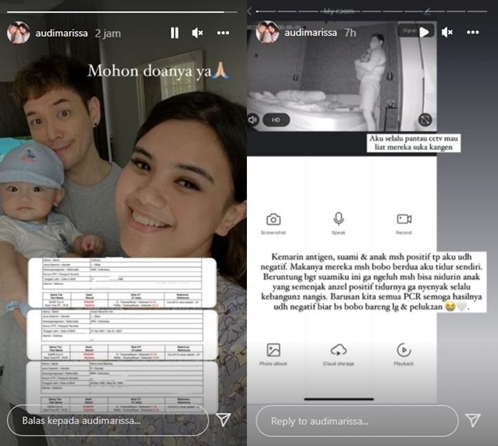 Audi Marissa Minta Doa Suami dan Bayinya Masih Positif Covid-19, Nyesek