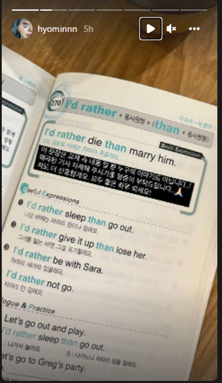 Dikira Lagi Nyindir, Hyomin T-ara Klarifikasi Kalimat Bahasa Inggris Bukan untuk Mantan Pacar