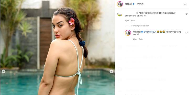 Seksi Pakai Bikini, Nora Alexandra Balas Begini Saat Bentuk Tubuh Aslinya Tak Sesuai dengan Di Foto