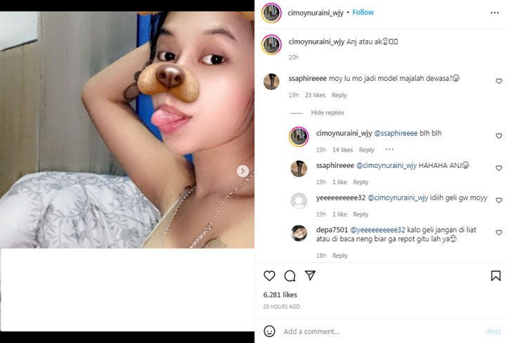 Posting Foto Umbar Belahan Dada, Cimoy Montok Ungkap Keinginan Jadi Model Majalah Dewasa