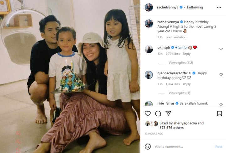 Rachel Vennya Pamer Foto Rayakan Ultah Xabiru Bareng Okin Usai Isu Ribut