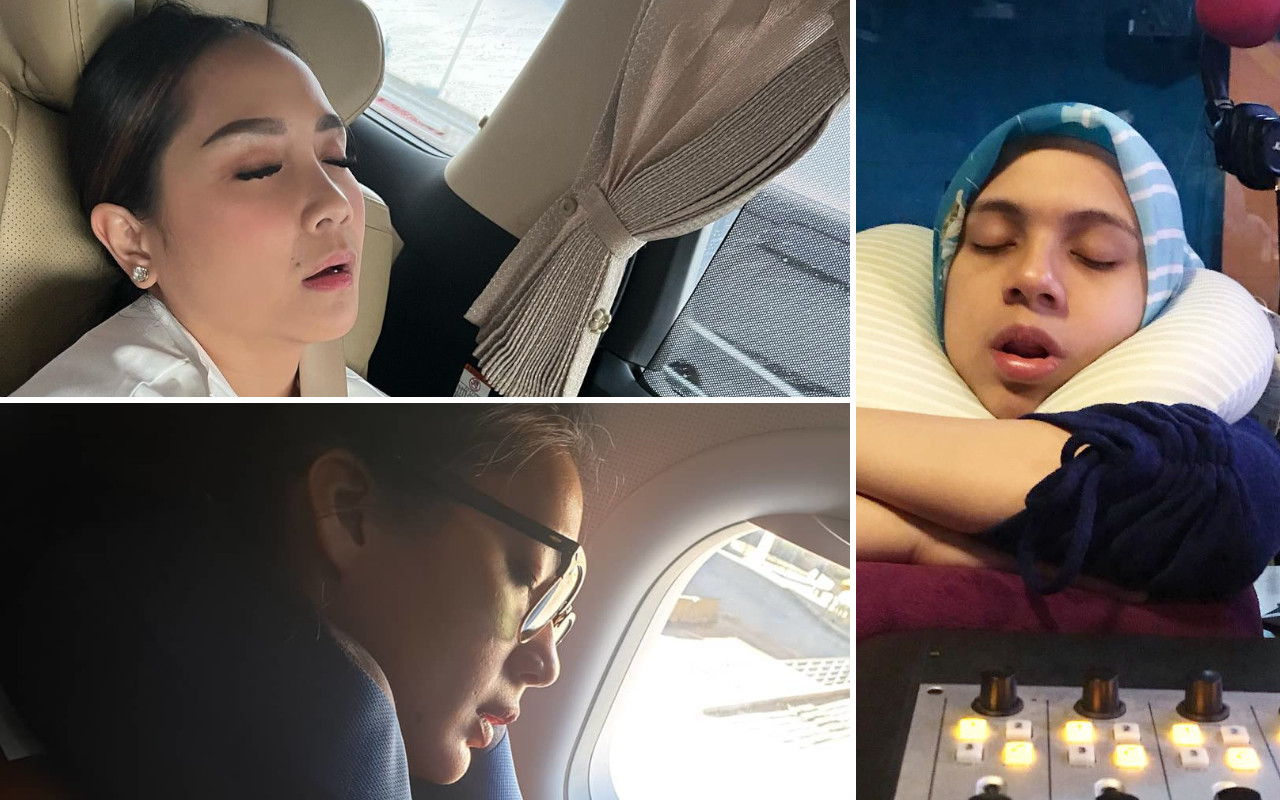 Nagita Slavina Dan 7 Artis Ini Tetap Cantik Saat Tidur Sambil Mangap