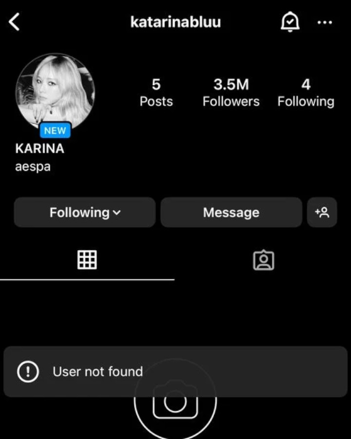 Akun Instagram Karina aespa Mendadak Hilang, Fans Lontarkan Berbagai Dugaan