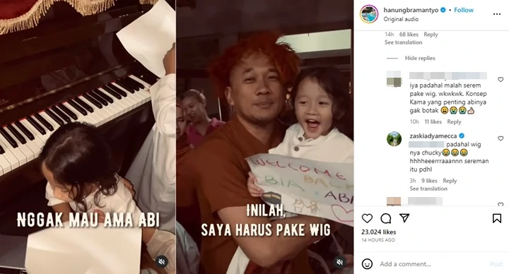 Hanung Bramantyo Auto Jadi Chucky Gegara Tak Dikenali Putra Bungsu Sepulang Haji