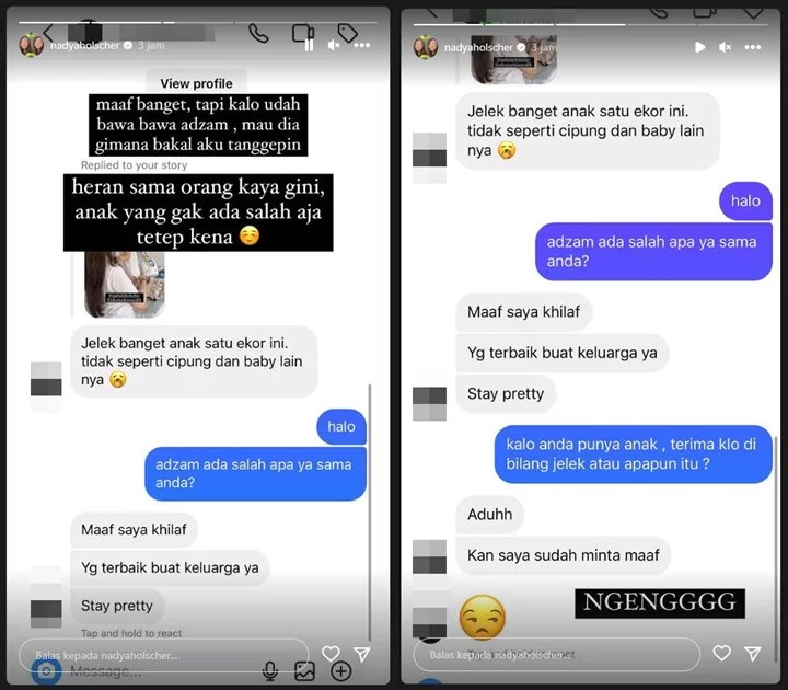 Adik Nathalie Holscher Bertindak Usai Adzam Dihina Dan Dibandingkan