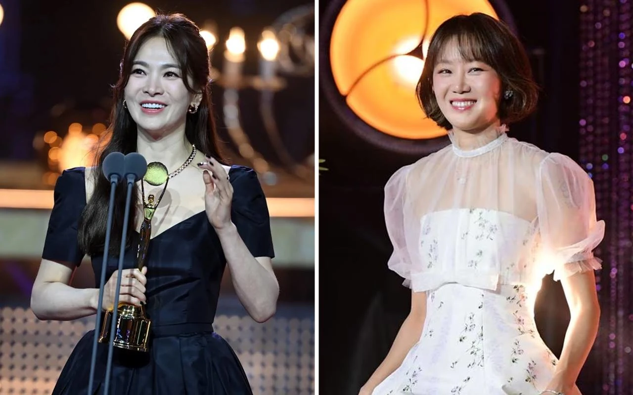 Blue Dragon Series Awards 2023 Song Hye Kyo Raih Daesang, Sikap Gong