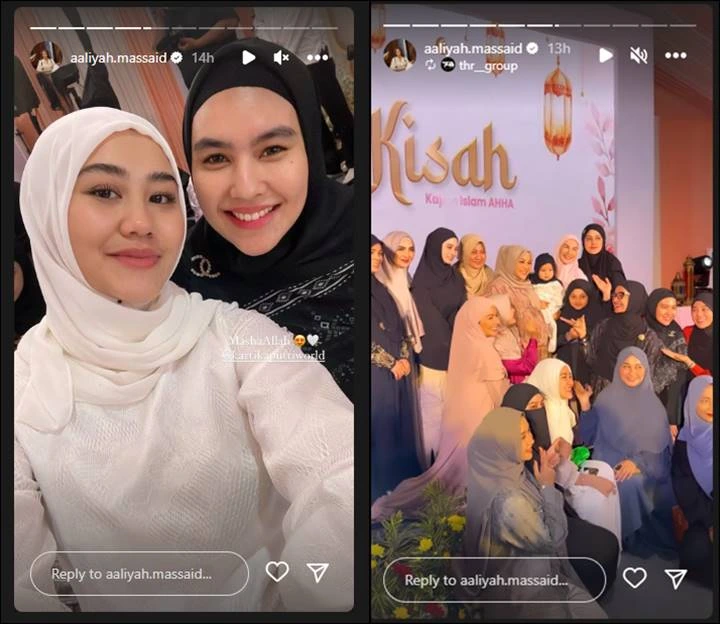 Thariq Jaga Pandangan Saat Aaliyah Massaid Cantik Berhijab Di Pengajian ...