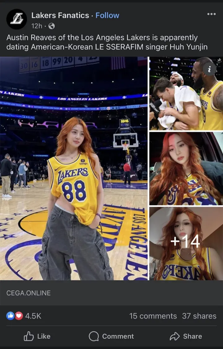 Huh Yunjin LE SSERAFIM Kena Rumor Pacari Pebasket NBA yang Dulu