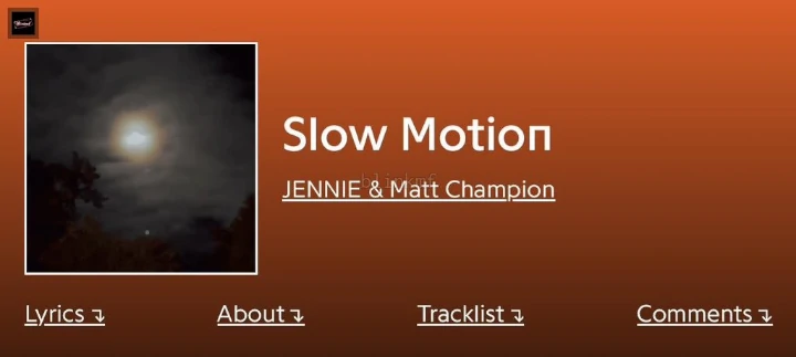 Jennie BLACKPINK Akan Muncul di Album Matt Champion Lewat Lagu 'Slow