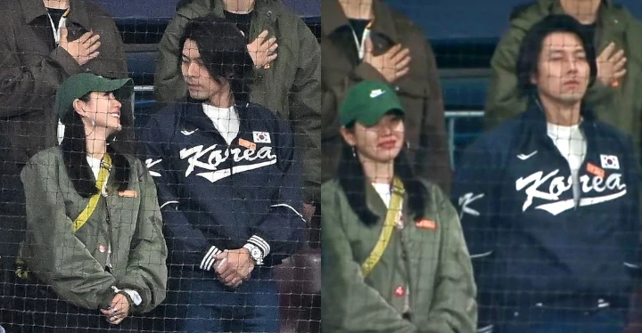 Momen Mesra Hyun Bin dan Son Ye Jin Iringi Penampilan Baekhyun EXO di MLB 2024