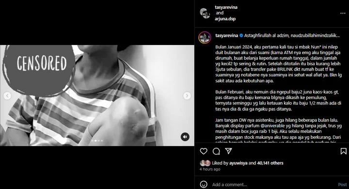 Tasya Revina Sahabat Fuji An Bongkar Bukti CCTV Jadi Korban Pencurian ART