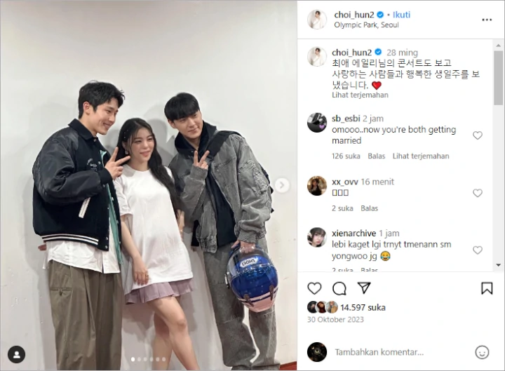 Choi Si Hun ‘Single\'s Inferno’ Pernah Posting Bareng Ailee sang Calon Istri di Hari Ultah