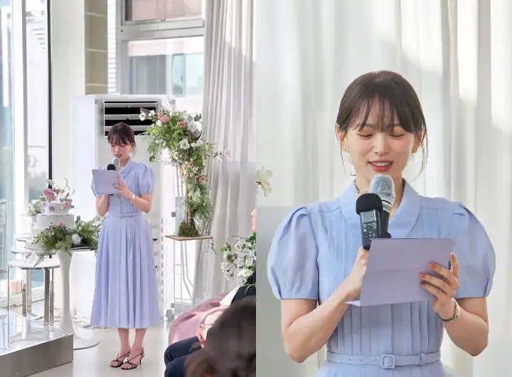 Chun Woo Hee Bacakan Pidato Menyentuh sebagai Kejutan di Pernikahan Fans