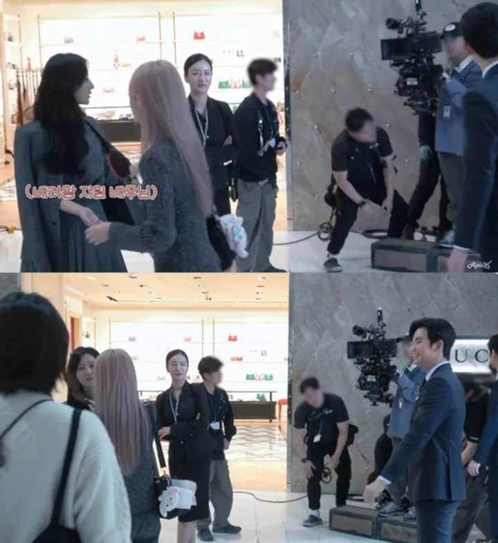 Sikap Manis Kim Ji Won & Kim Soo Hyun saat Syuting Terekam di Vlog Bomi A Pink