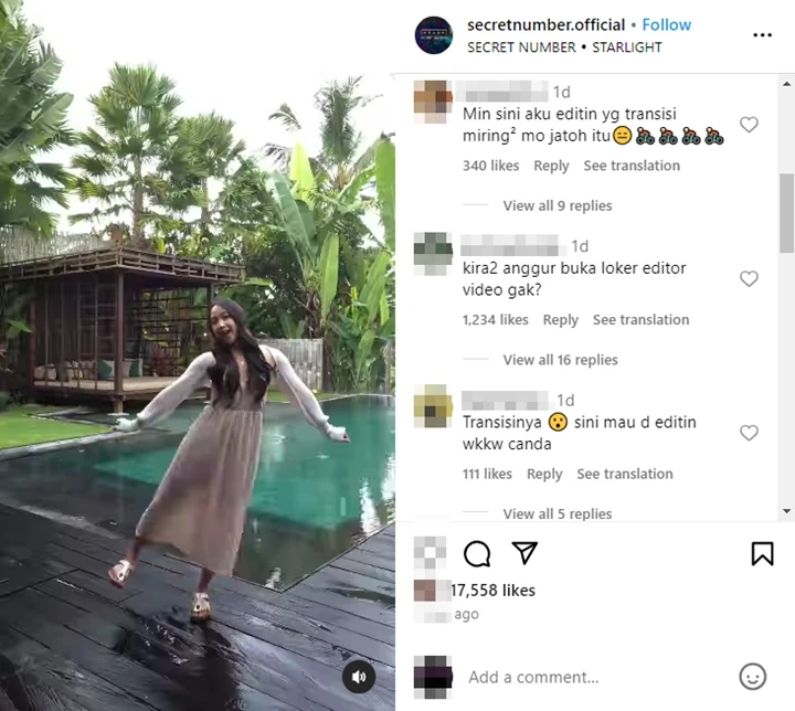 Editor Video Dita Karang Secret Number Liburan di Bali Ramai Kena Sentil