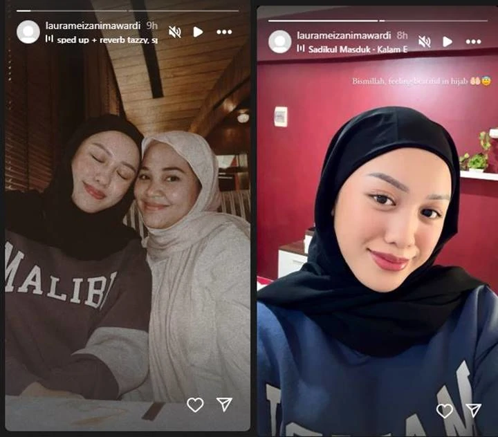 Lolly Tampil Cantik Berhijab di Tengah Kabar Nikita Mirzani Diperiksa soal  Dugaan Promo Judi Online