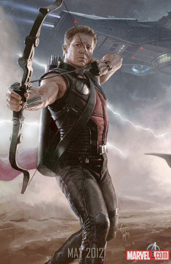 Gambar Foto Concept Art dari Poster Film 'The Avengers' : Hawkeye