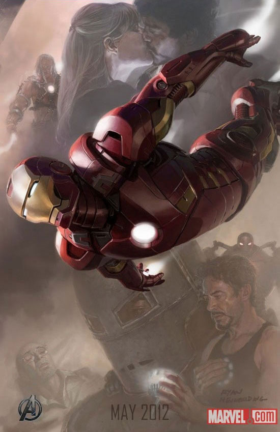 Gambar Foto Concept Art dari Poster Film 'The Avengers' : Iron Man
