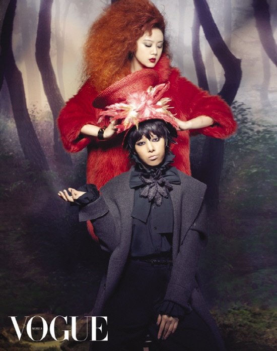 Gambar Foto Yeeun  dan Yubin di Majalah Vogue edisi Desember 2011