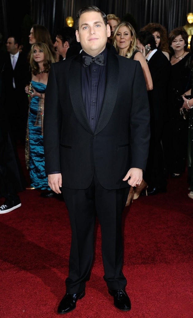 Gambar Foto Jonah Hill di Red Carpet Oscar 2012