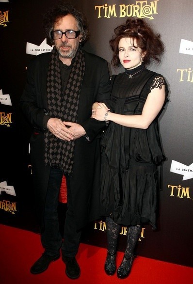 Gambar Foto Tim Burton dan Helena Bonham Carter di Acara Launching Koktail 'Tim Burton - The Exhibition'