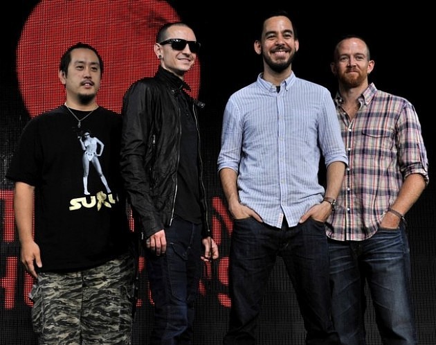 Gambar Foto Linkin Park di Japan Tour Press Conference