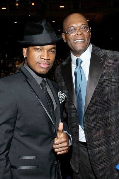Gambar Foto Samuel L. Jackson dan Ne-Yo di NAACP Image Awards
