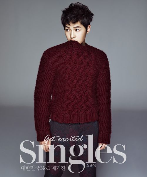 Gambar Foto Song Joong Ki di Majalah Singles Edisi Desember 2012