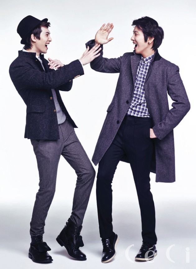 Gambar Foto Lee Jong Hyun dan Jung Yong Hwa CN Blue di Majalah CeCi Edisi Januari 2013