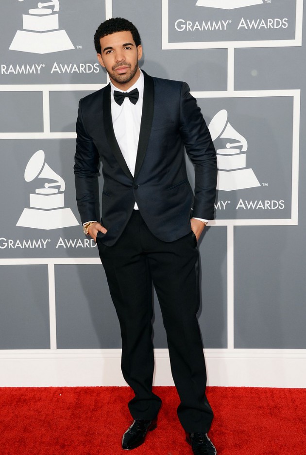 Gambar Foto Drake di Red Carpet Grammy Awards 2013