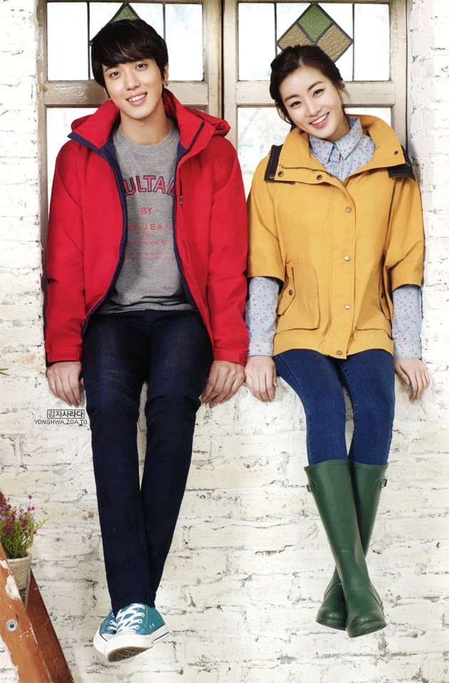 Gambar Foto Jung Yong Hwa CN Blue dan Kang Sora di Katalog Fashion BANGBANG
