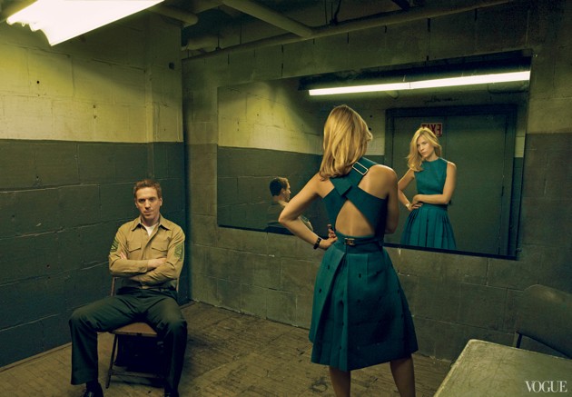 Gambar Foto Claire Danes dan Damian Lewis di Majalah Vogue Edisi Agustus 2013