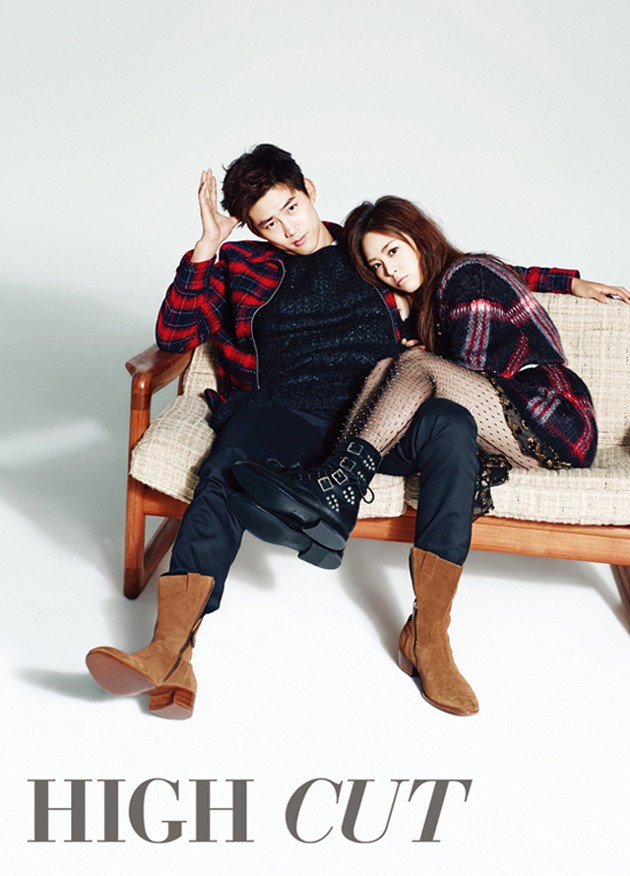 Gambar Foto Taecyeon dan Lee Yeon Hee di Majalah High Cut Edisi November 2013