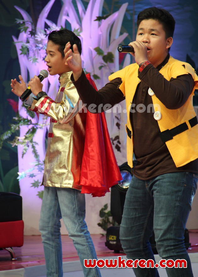Gambar Foto Iqbal dan Kiki Coboy Junior Saat Tampil di Acara 'Aku Princess'