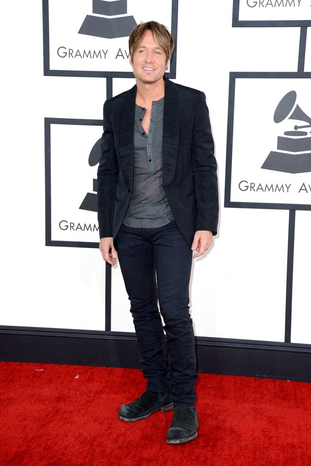Gambar Foto Keith Urban di Red Carpet Grammy Awards 2014