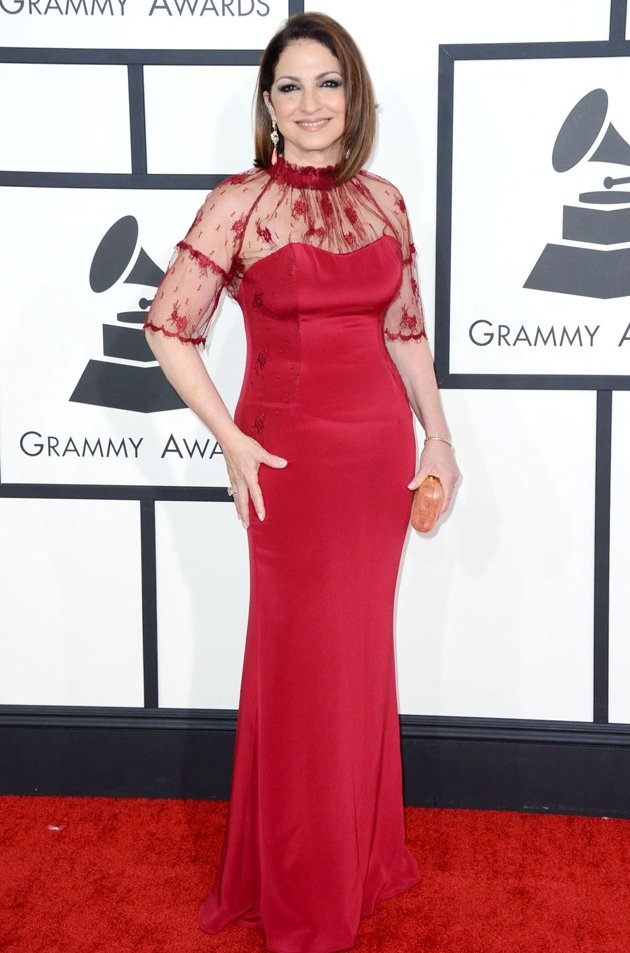 Gambar Foto Gloria Estefan di Red Carpet Grammy Awards 2014