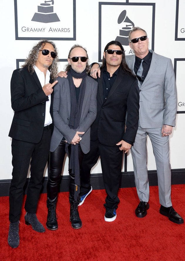 Gambar Foto Metallica di Red Carpet Grammy Awards 2014