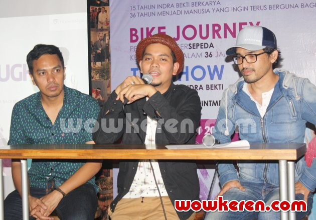 Gambar Foto Indra Bekti Saat Jumpa Pers Launching Album 'Inbektrough'