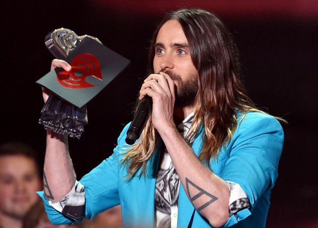 Gambar Foto Jared Leto di iHeartRadio Music Awards 2014