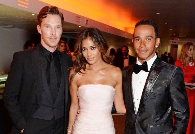 Gambar Foto Benedict Cumberbatch, Nicole Scherzinger dan Lewis Hamilton di GQ Men of The Year Awards 2014