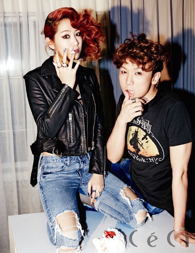 Gambar Foto Soyu Sistar dan JungGiGo di Majalah Ceci Edisi April 2014