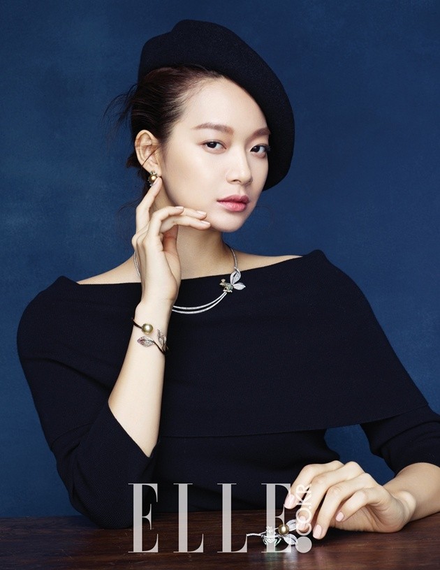 Gambar Foto Shin Min A di Majalah Elle Edisi Oktober 2014