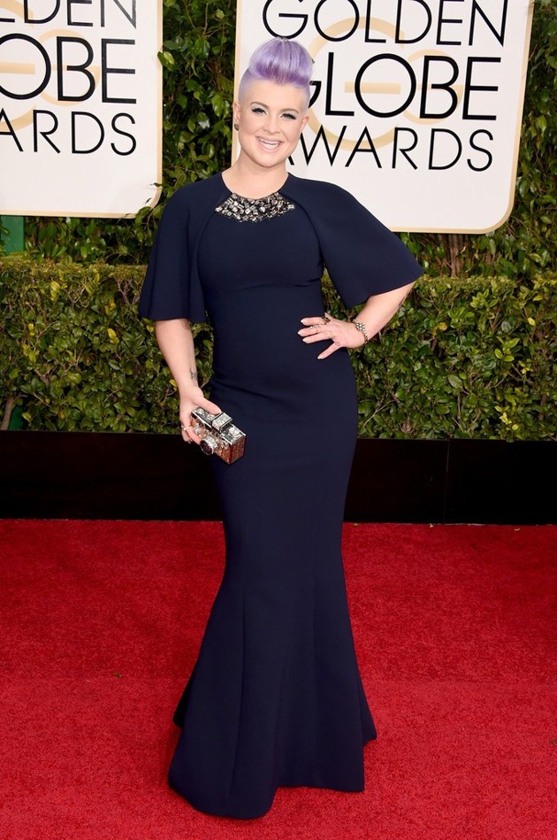 Gambar Foto Kelly Osbourne di Red Carpet Golden Globe Awards 2015