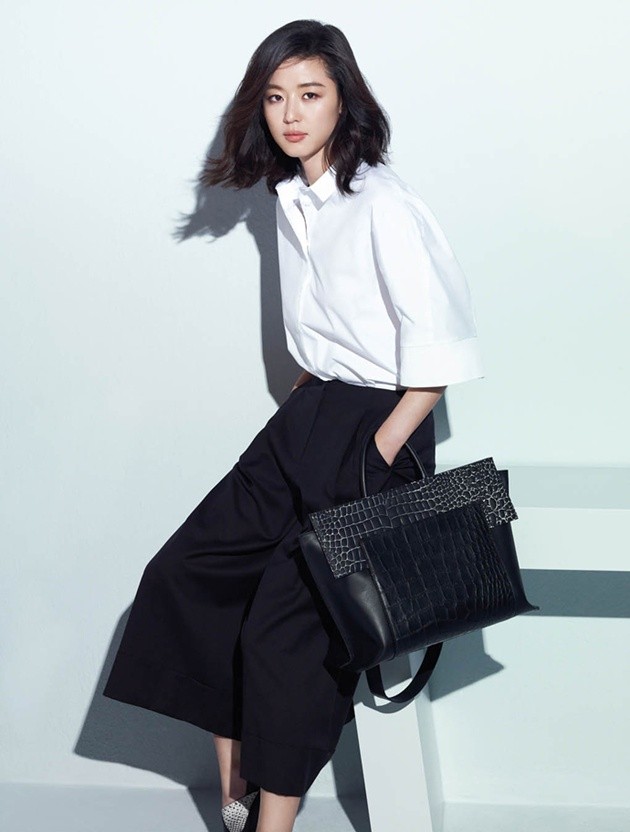 Gambar Foto Jun Ji Hyun di Majalah Elle Edisi Februari 2015