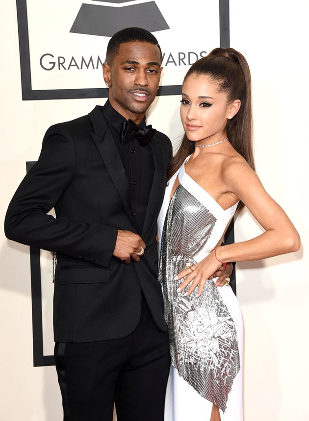 Gambar Foto Big Sean dan Ariana Grande di Red Carpet Grammy Awards 2015
