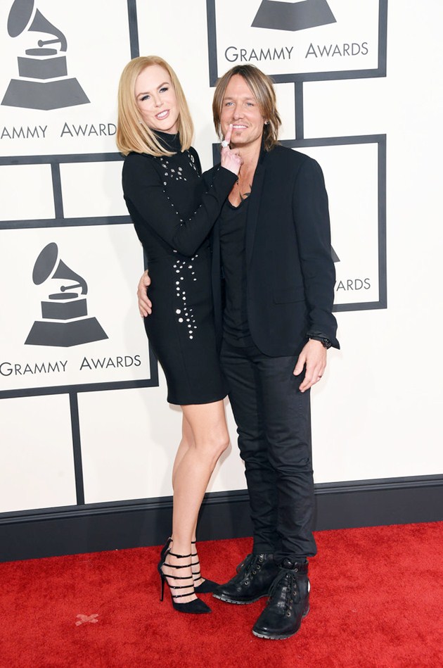Gambar Foto Nicole Kidman dan Keith Urban di Red Carpet Grammy Awards 2015