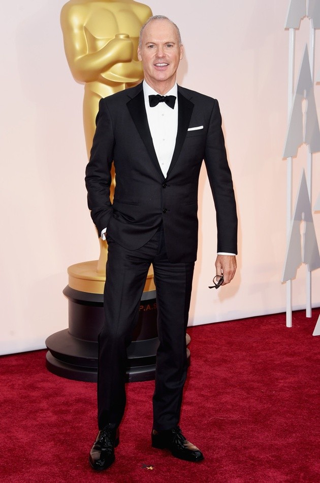 Gambar Foto Michael Keaton di Red Carpet Oscar 2015