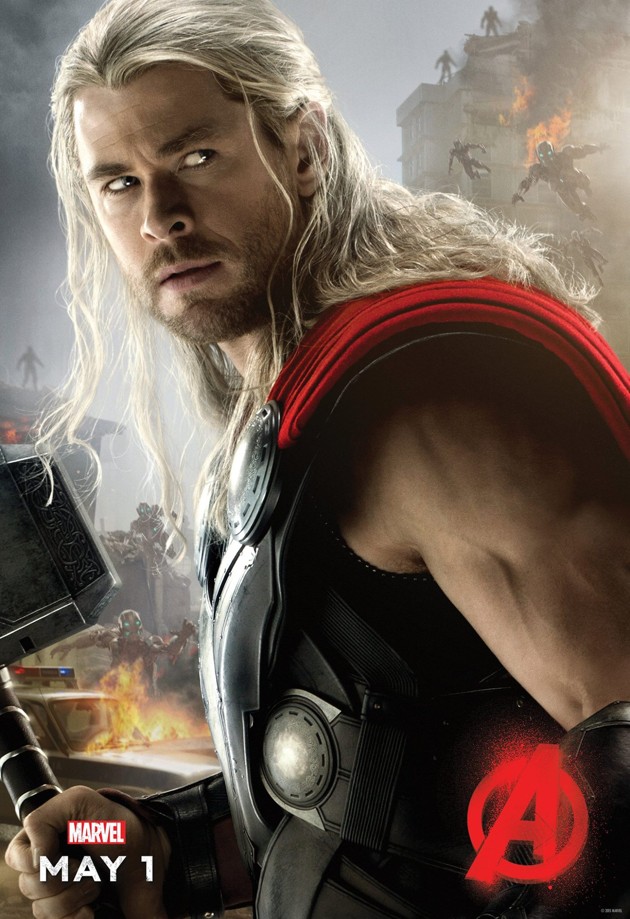 Gambar Foto Poster Karakter Thor di Film 'Avengers: Age of Ultron'
